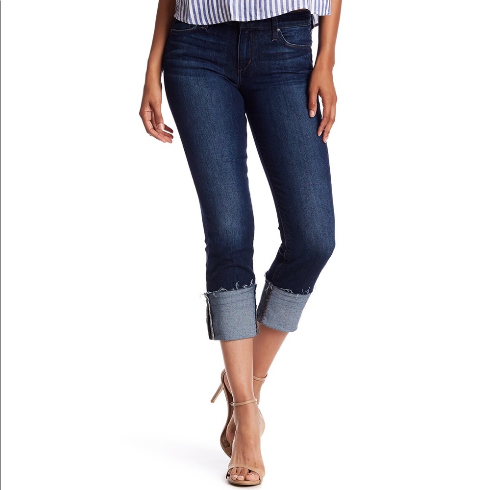 Joe's rolled up skinny jeans